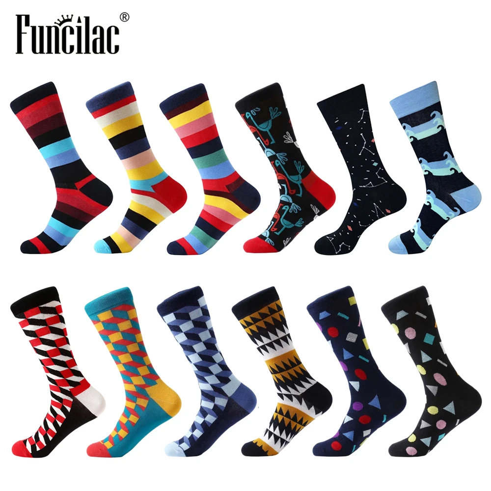 FUNCILAC Men Socks Cotton Fashion Novelty Harajuku Socks Hiphop Skateboard Socks Casual Wedding Party Sock for Men Women 1 pair
FUNCILAC Men Socks Cotton Fashion Novelty Harajuku Socks Hiphop Skateboard Socks Casual Wedding Party Sock for Men Women 1 pair