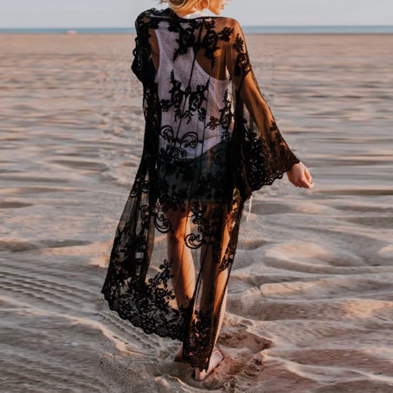 2019 Solid lace cover ups long sleeves beach dress embroidered lace patchwork cover up sexy beachwear mesh beach dress women
2019 Solid lace cover ups long sleeves beach dress embroidered lace patchwork cover up sexy beachwear mesh beach dress women