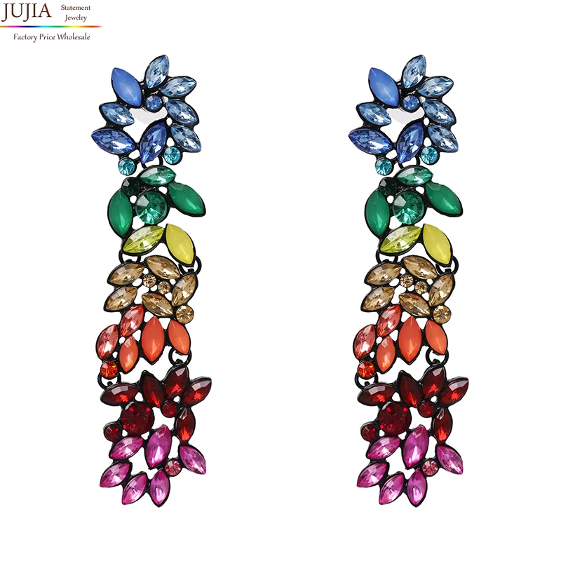 2019 New wholesale fashion crystal party earrings dangle multicoloured rainbow jewelry for women earring
2019 New wholesale fashion crystal party earrings dangle multicoloured rainbow jewelry for women earring
