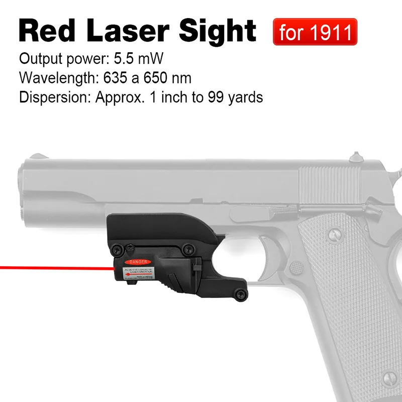 PPT tactical guns accessories airsoft Laser sight red laser pointer for 1911 Pistol for hunting GZ20-0022
PPT tactical guns accessories airsoft Laser sight red laser pointer for 1911 Pistol for hunting GZ20-0022