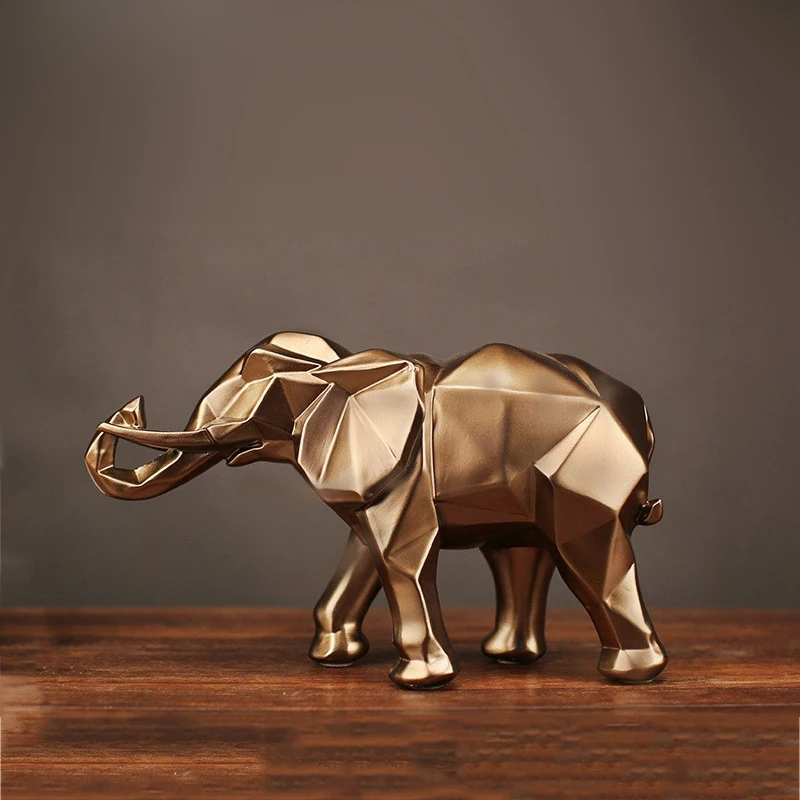 Modern Abstract Gold Elephant Statue Resin Ornament Home Decoration Accessories Gifts Elephant Sculpture Animal Crafts
Modern Abstract Gold Elephant Statue Resin Ornament Home Decoration Accessories Gifts Elephant Sculpture Animal Crafts