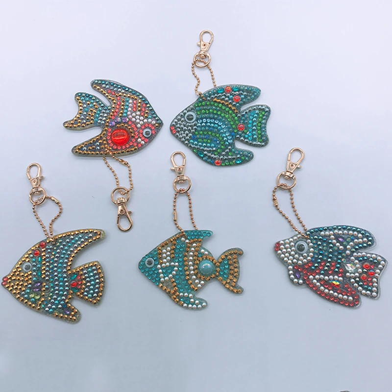 Meian 5pcs DIY Keychain Special Shaped Full Drill Diamond Painting Fishing Key Chain with Key Ring Jewelry Gifts for Girl Bags
Meian 5pcs DIY Keychain Special Shaped Full Drill Diamond Painting Fishing Key Chain with Key Ring Jewelry Gifts for Girl Bags