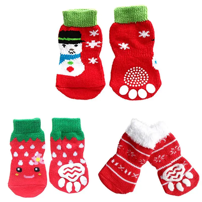 7 Styles 4pcs Pet Dog Knit Socks Pattern Printed Non-slip Cotton Socks Paws Cover Warm Shoes S M L XL
7 Styles 4pcs Pet Dog Knit Socks Pattern Printed Non-slip Cotton Socks Paws Cover Warm Shoes S M L XL