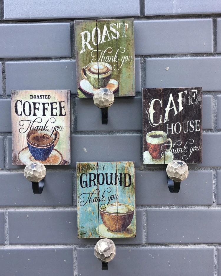 New Retro decorative zakka wooden iron art rustic wall coffee cup cloth hanger antique hat coat door hook home vintage organizer
New Retro decorative zakka wooden iron art rustic wall coffee cup cloth hanger antique hat coat door hook home vintage organizer