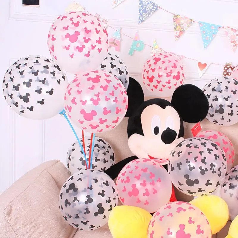 100pcs 2.8g 12inch Red Black Mickey Minnie Head Transparent Latex Balloons Birthday Party Wedding Decoration Mickey Mouse Ballon
100pcs 2.8g 12inch Red Black Mickey Minnie Head Transparent Latex Balloons Birthday Party Wedding Decoration Mickey Mouse Ballon