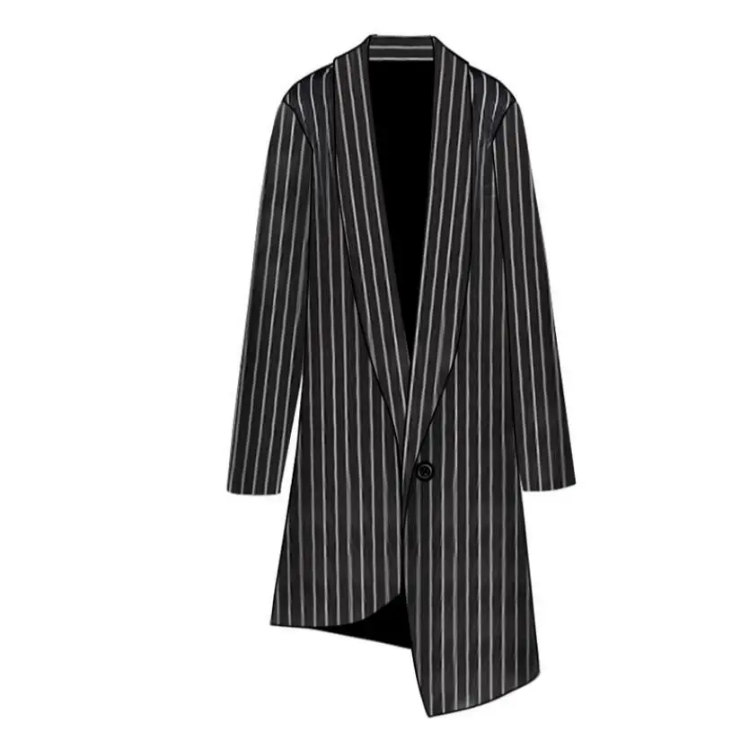 S-4XL Windbreaker men's spring and summer long coat thin section fashion original large size casual stripes Korean coat cloak
S-4XL Windbreaker men's spring and summer long coat thin section fashion original large size casual stripes Korean coat cloak