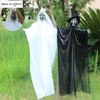 Halloween Decoration Witch Decor Festival Accessories Electric Haunted Witch Doll Voice Control Creepy White/black Ghost Doll
Halloween Decoration Witch Decor Festival Accessories Electric Haunted Witch Doll Voice Control Creepy White/black Ghost Doll