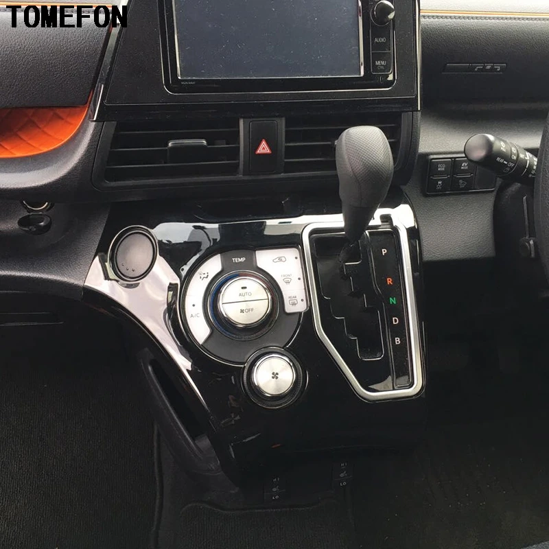 TOMEFON Chrome Carbon Fiber Black Auto Gear Knob Shift Platform Adjustment Panel Cover 2pcs For Toyota Sienta 2016 2017 XP170
TOMEFON Chrome Carbon Fiber Black Auto Gear Knob Shift Platform Adjustment Panel Cover 2pcs For Toyota Sienta 2016 2017 XP170