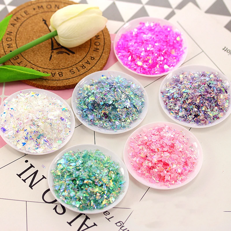 10g/pack Colorful Glittering Shell Sugar Paper Sequins Toys for Kids Slime Crystal Mud Filler Decoration Material Accessories
10g/pack Colorful Glittering Shell Sugar Paper Sequins Toys for Kids Slime Crystal Mud Filler Decoration Material Accessories