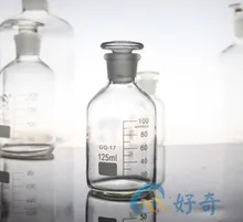 Calibration fine mouth bottle transparent 125ml quality seal reagent bottle glass instrument chemical laboratory supplies
Calibration fine mouth bottle transparent 125ml quality seal reagent bottle glass instrument chemical laboratory supplies