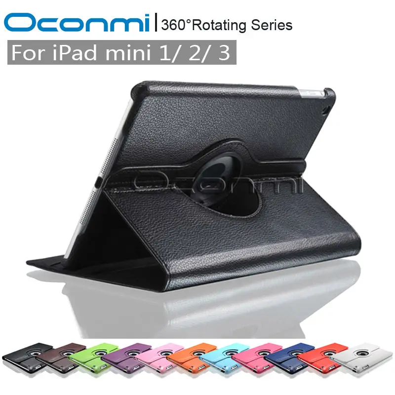 360 Rotating PU Leather case for Apple iPad mini 1 2 3 with stand function for iPad mini protective sleeves Tablet cover case
360 Rotating PU Leather case for Apple iPad mini 1 2 3 with stand function for iPad mini protective sleeves Tablet cover case