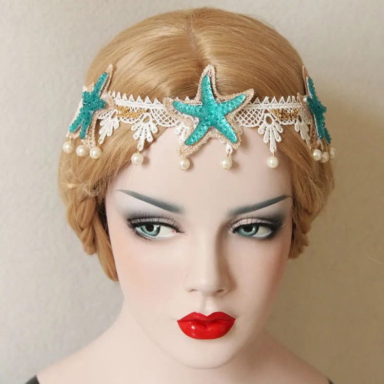 Free shipping sea theme mermaid starfish beading haribands vintage hairbands stage costume accessory
Free shipping sea theme mermaid starfish beading haribands vintage hairbands stage costume accessory
