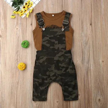 Pudcoco 2pcs Cool Toddler Baby Boy Clothes Sleeveless Top T-shirt + Army Green Overalls Shorts Outfits Set 
Pudcoco 2pcs Cool Toddler Baby Boy Clothes Sleeveless Top T-shirt + Army Green Overalls Shorts Outfits Set