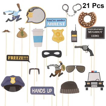21 Pcs Police Catching Thief Role Play Party Photo Props Funny Party Tool Decoration
21 Pcs Police Catching Thief Role Play Party Photo Props Funny Party Tool Decoration