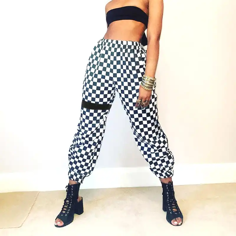 checkered tracksuit womens