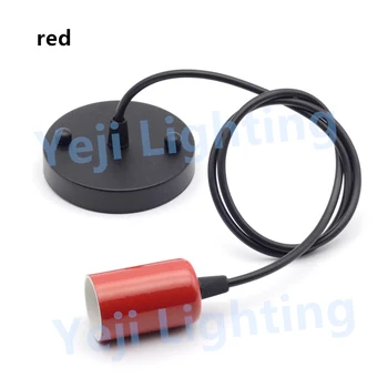 Multi color E27 lamp holder with 100mm base ceiling plate Ceiling Base Rose Canopy cord set lamp cup Lighting accessories red
Multi color E27 lamp holder with 100mm base ceiling plate Ceiling Base Rose Canopy cord set lamp cup Lighting accessories red