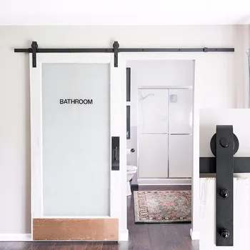 4ft/5ft//5.5ft/ 6ft/6.6ft Black Antique Style Steel Sliding Barn Rustic Wood Door Closet Hardware
4ft/5ft//5.5ft/ 6ft/6.6ft Black Antique Style Steel Sliding Barn Rustic Wood Door Closet Hardware