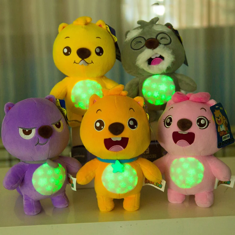 Фото См 22 см Солнечная светящаяся плюшевая игрушка Beaver family Bella кукла - купить