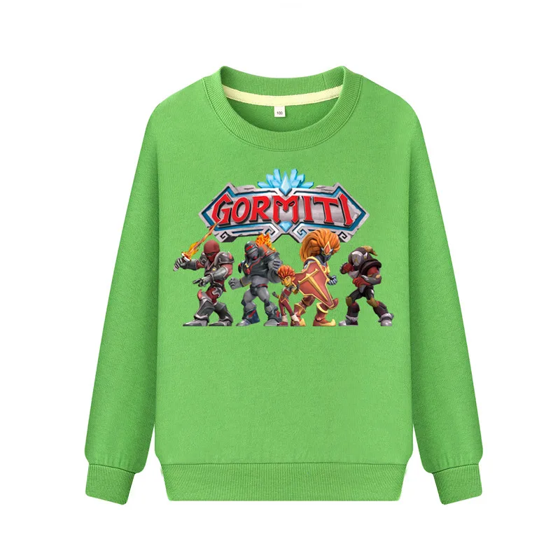 Boys Girls Spring Autumn Long Sleeve Pullover Gormiti Game Hoodies Costume Children Sports Sweatshirts Clothes Kids Hoodie WK110 (5)