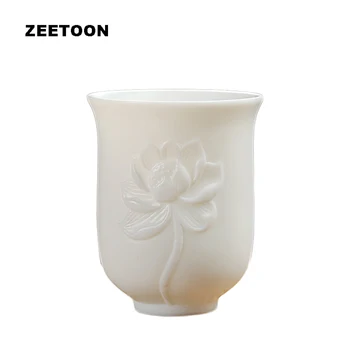 160ml Chinese Style White Ceramic Cup Embossed Lotus Flower Teacups Master Cups Drinkware Teaware Coffee Water Mug Collection
160ml Chinese Style White Ceramic Cup Embossed Lotus Flower Teacups Master Cups Drinkware Teaware Coffee Water Mug Collection