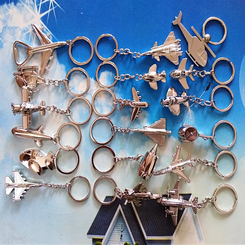 50 Pcs Aircraft Keychain Aircraft Model Keyring airliner Helicopter Combat aircraft keychain air plane Keychain Pendant
50 Pcs Aircraft Keychain Aircraft Model Keyring airliner Helicopter Combat aircraft keychain air plane Keychain Pendant