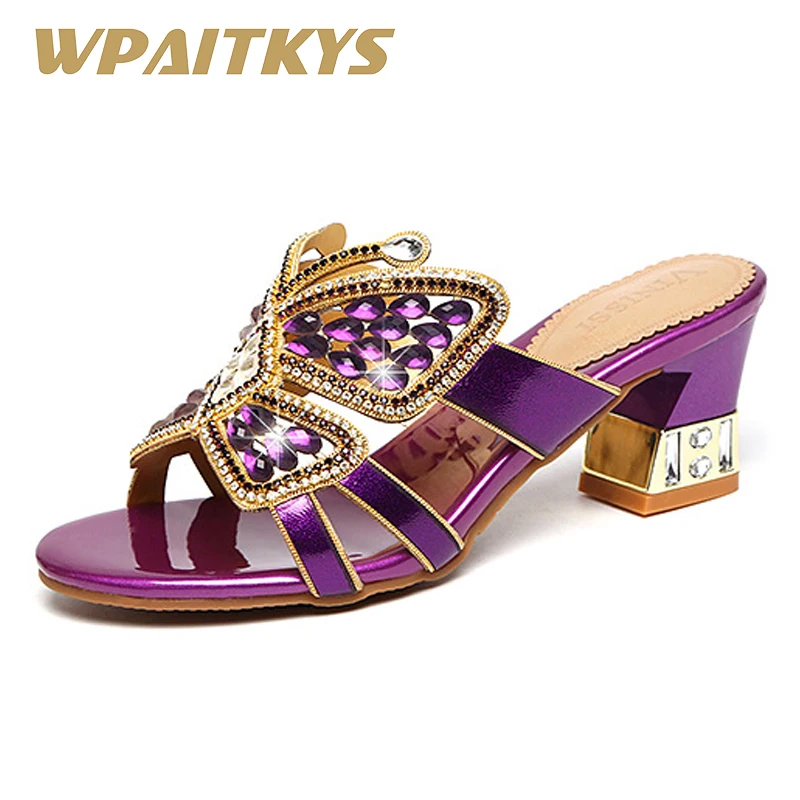 Elegant Women Shoes Rhinestone Sandals Fashion Golden Purple Blue Black Four Colors Crystal Leather Casual Shoes Women Wedding
Elegant Women Shoes Rhinestone Sandals Fashion Golden Purple Blue Black Four Colors Crystal Leather Casual Shoes Women Wedding