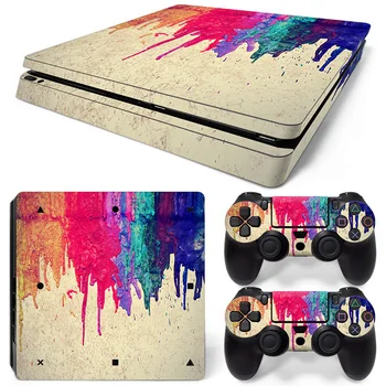 custom for colorful painting design wrap for PS4 slim console and two controller covers skin sticker decals #TN-P4Slim-1087
custom for colorful painting design wrap for PS4 slim console and two controller covers skin sticker decals #TN-P4Slim-1087