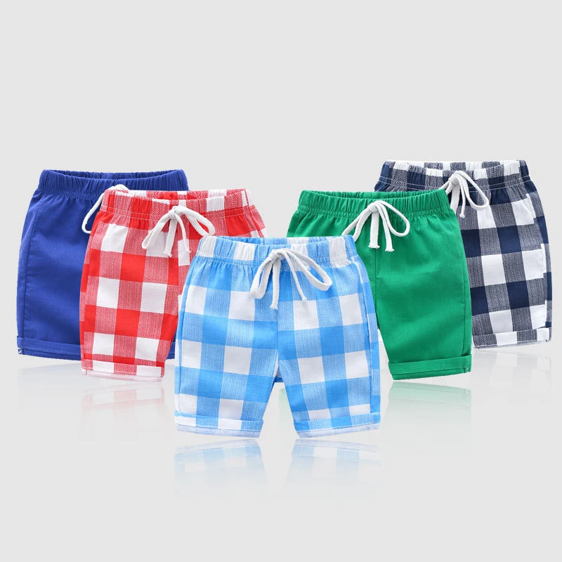 Fashion Children Boys Shorts 4 Colors Printing Plaid Shorts Casual Straight Elastic Waist Kids Shorts For 2-10 Years Old
Fashion Children Boys Shorts 4 Colors Printing Plaid Shorts Casual Straight Elastic Waist Kids Shorts For 2-10 Years Old
