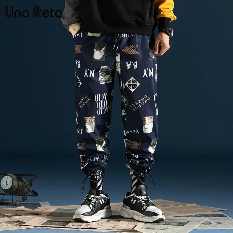 Una Reta Men's Harem Pants 2019 Spring New Hip Hop printing Male Trousers Fashion Streetwear Drawstring design Casual Pants
Una Reta Men's Harem Pants 2019 Spring New Hip Hop printing Male Trousers Fashion Streetwear Drawstring design Casual Pants