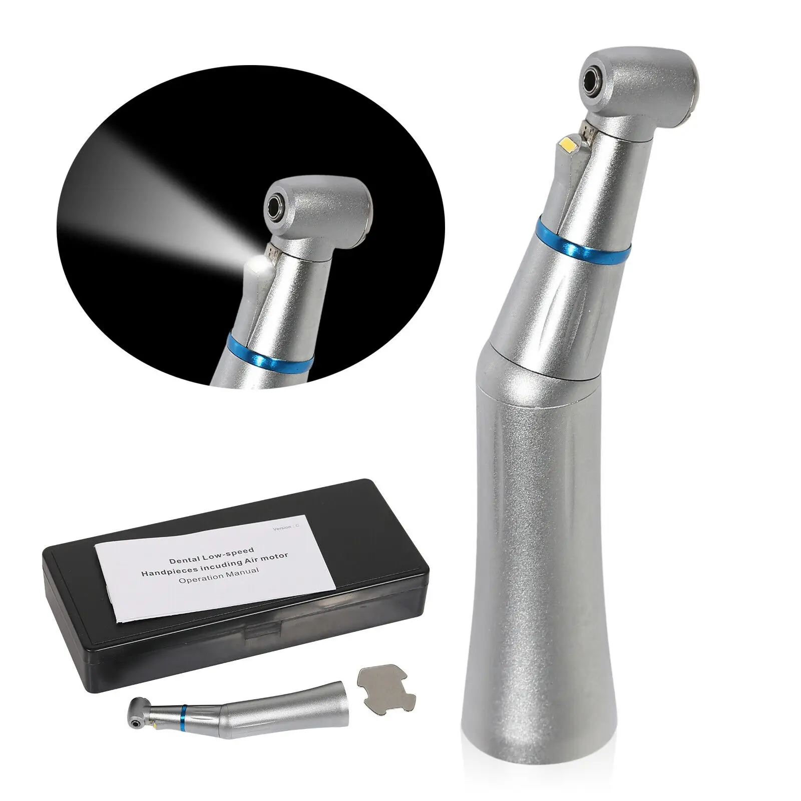 NSK KAVO Style Dental 1:1 Fiber Optic LED Internal Contra Angle Handpiece FRP
NSK KAVO Style Dental 1:1 Fiber Optic LED Internal Contra Angle Handpiece FRP