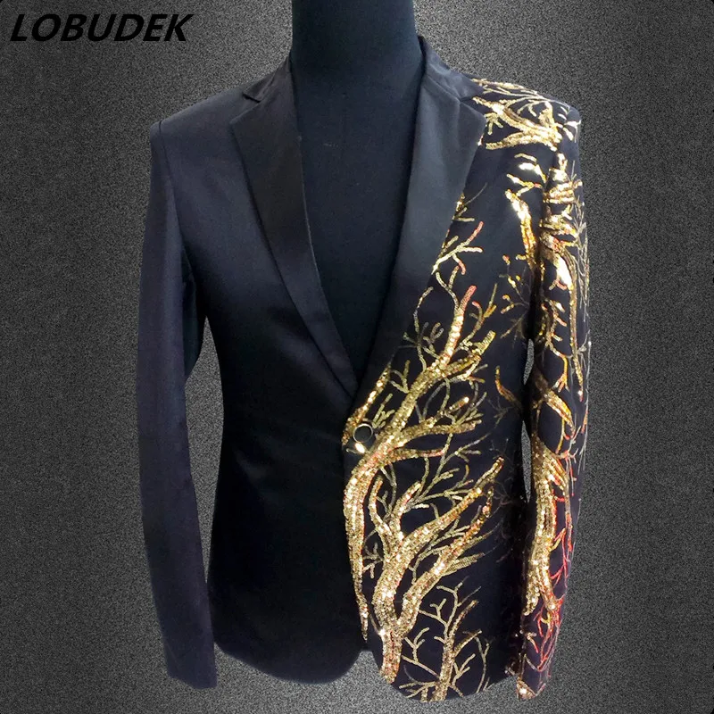 Male Black Red Shining Sequins Formal Blazers Jacket Nightclub Men Singer Chorus Host Stage Outfit Prom Party Wedding MC Costume
Male Black Red Shining Sequins Formal Blazers Jacket Nightclub Men Singer Chorus Host Stage Outfit Prom Party Wedding MC Costume