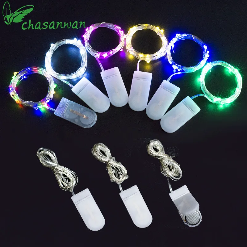 CHASANWAN 2 M 20 Lamp Copper Wire String Light LED Button Batteries New Year Christmas Decorations for Home garland LED.q
CHASANWAN 2 M 20 Lamp Copper Wire String Light LED Button Batteries New Year Christmas Decorations for Home garland LED.q