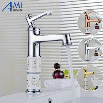Bathroom Basin Faucets Chrome Polished Mixer Brass Porcelain Mixer Tap Hot Cold Faucet 9012CP
Bathroom Basin Faucets Chrome Polished Mixer Brass Porcelain Mixer Tap Hot Cold Faucet 9012CP
