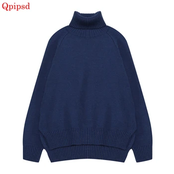2020 Korean Autumn Winter Women Sweater Pullover Women Turtleneck Loose Thicken Irregular Sweater Female Knitted Jumper Pullover
2020 Korean Autumn Winter Women Sweater Pullover Women Turtleneck Loose Thicken Irregular Sweater Female Knitted Jumper Pullover
