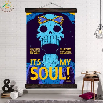 One Piece Skull Brook Single Vintage Posters and Prints Scroll Painting Canvas Wall Art Pictures Frame Painting Canvas Poster
One Piece Skull Brook Single Vintage Posters and Prints Scroll Painting Canvas Wall Art Pictures Frame Painting Canvas Poster