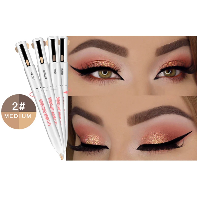 2019 4-in-1 Easy to Wear Eyebrow Contour Pen Waterproof Defining Highlighting Brow @ME88
2019 4-in-1 Easy to Wear Eyebrow Contour Pen Waterproof Defining Highlighting Brow @ME88