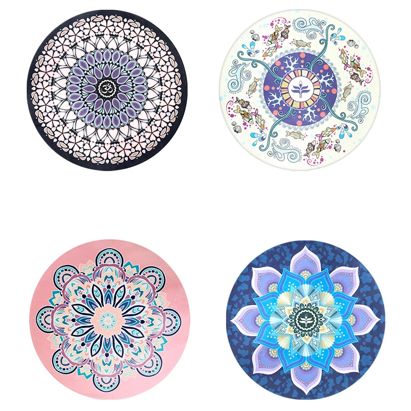 65*65*4mm Small Round Yoga Mat Non-Slip Natural Rubber Thickening Meditation Pad Seat Cushion Printing Mat Fitness Gym Mats
65*65*4mm Small Round Yoga Mat Non-Slip Natural Rubber Thickening Meditation Pad Seat Cushion Printing Mat Fitness Gym Mats