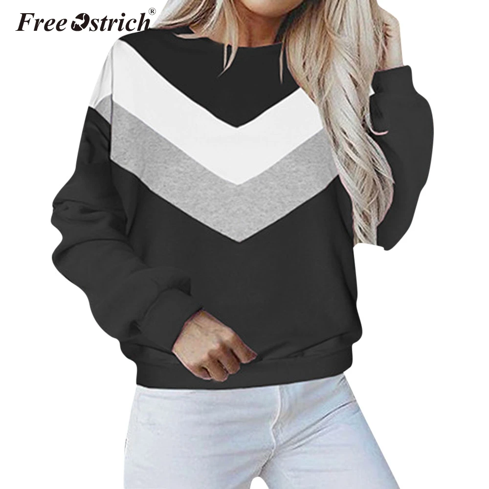 Free Ostrich Striped Woven Tape Detail Two Tone Sweatshirt Women Casual Pullovers Color Block Long Sleeve Sweatshirts YS45
Free Ostrich Striped Woven Tape Detail Two Tone Sweatshirt Women Casual Pullovers Color Block Long Sleeve Sweatshirts YS45