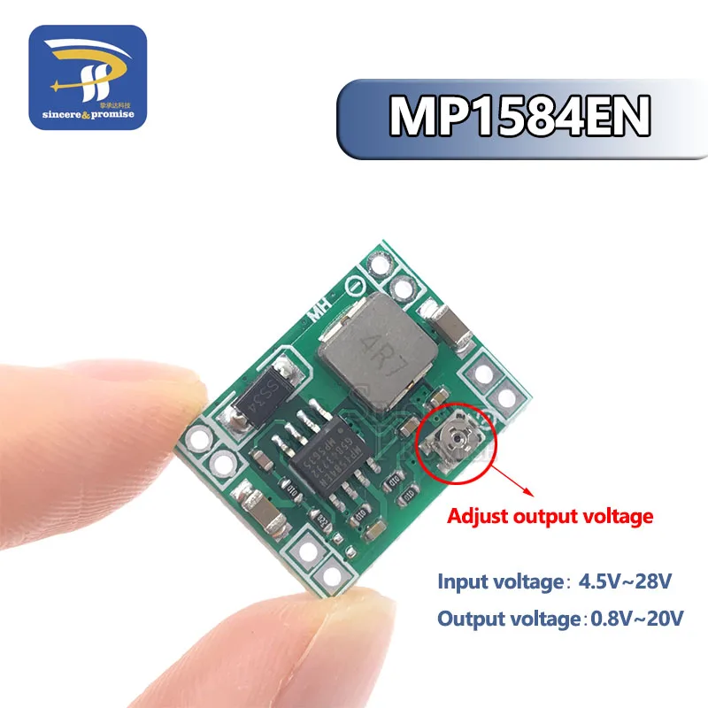MP1584EN DC-DC step-down power supply module 3A adjustable step-down module super LM2596 ultra-small size size DCDC
MP1584EN DC-DC step-down power supply module 3A adjustable step-down module super LM2596 ultra-small size size DCDC