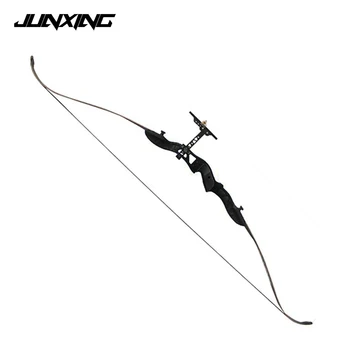 

66 Inches 16-38 Lbs Right Left Hand Recurve Bow Black with Arrow Sight and Arrow Rest Archery Hunting Shooting