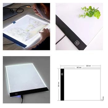 Touch dimming Ultra-thin 4mm A4 LED Light Pad Apply to EU/UK/AU/US/USB Plug Diamond Embroidery Diamond Painting Tools Art
Touch dimming Ultra-thin 4mm A4 LED Light Pad Apply to EU/UK/AU/US/USB Plug Diamond Embroidery Diamond Painting Tools Art