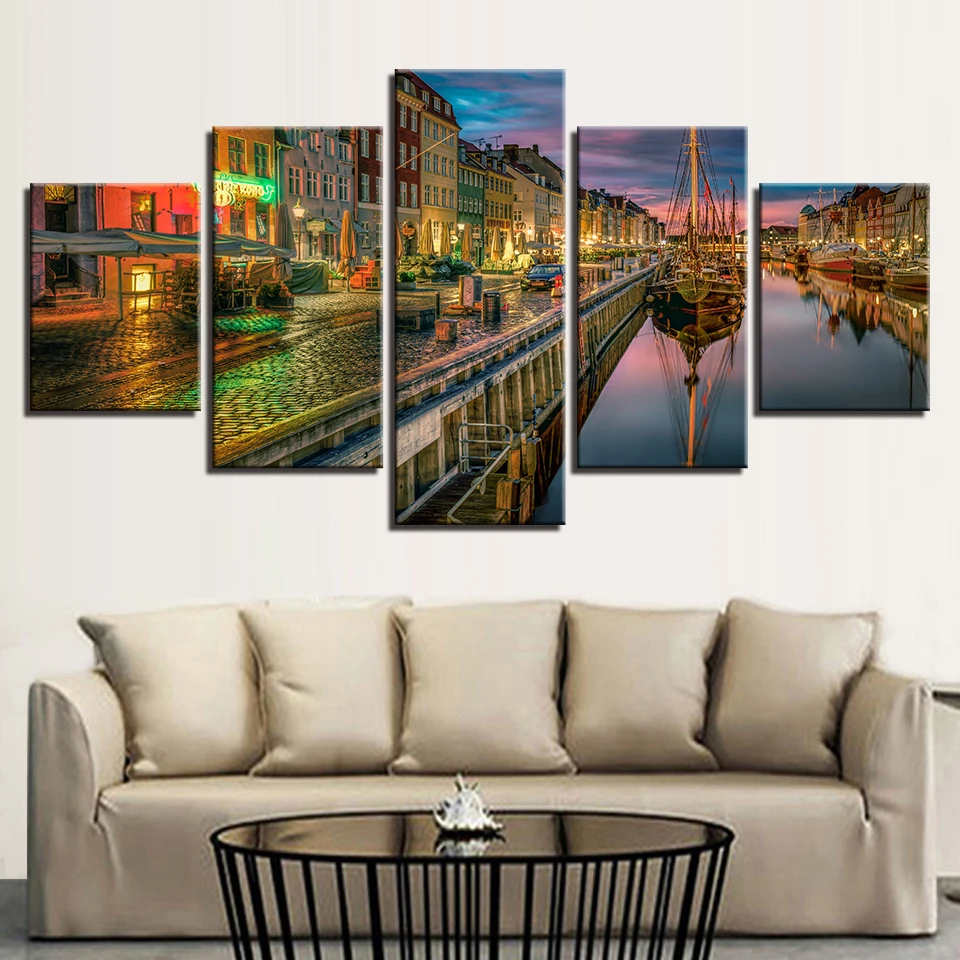 Pictures Modern HD Printed Wall Art 5 Pieces River And Building Ship Night View Canvas Paintings Frame Modular Decor Living Room
Pictures Modern HD Printed Wall Art 5 Pieces River And Building Ship Night View Canvas Paintings Frame Modular Decor Living Room