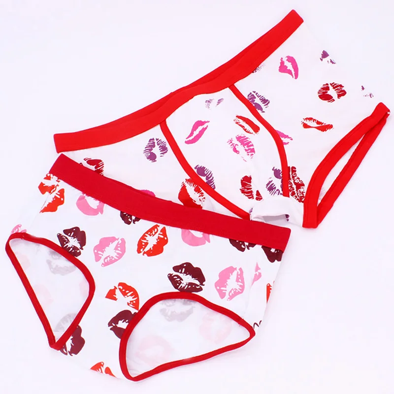 2PCS Hot fashion Couple Underwears Sexy Good Quality Underwear Cute Briefs Printed Women Panties Cotton Triangle Men's Shorts
2PCS Hot fashion Couple Underwears Sexy Good Quality Underwear Cute Briefs Printed Women Panties Cotton Triangle Men's Shorts