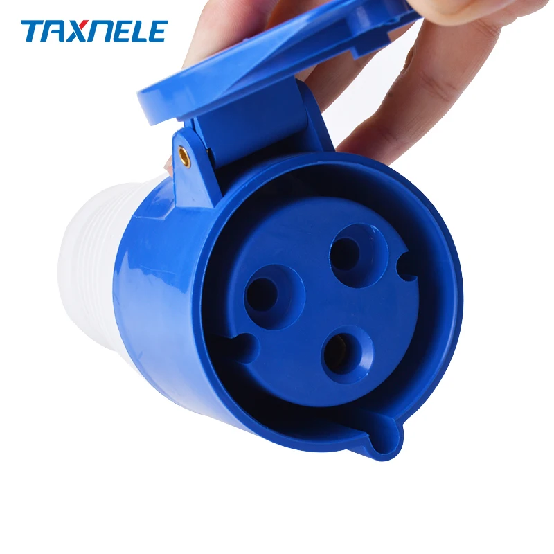Industrial Plug Connector 16A 32A 250V 6h waterproof dustproof IP44 2P+E Industrial Socket 3P Female socket
Industrial Plug Connector 16A 32A 250V 6h waterproof dustproof IP44 2P+E Industrial Socket 3P Female socket