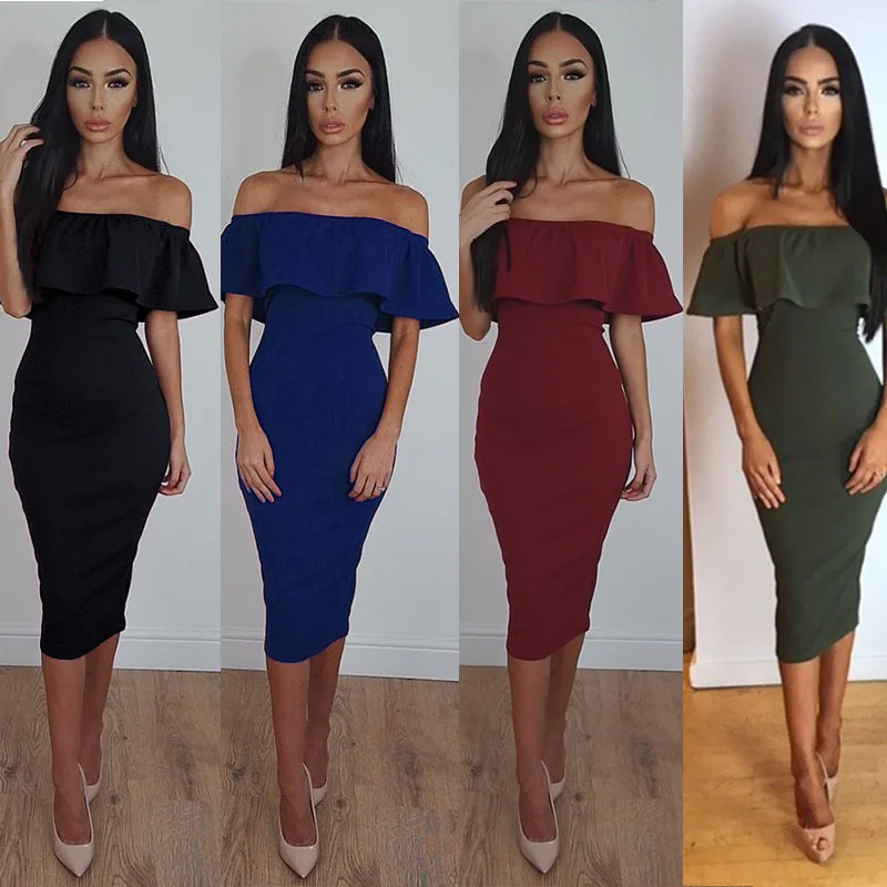 2019 Summer Women Mid-calf Dress Vintage Sleeveless Off The Shoulder Backless Elegant Party Dress Sexy Elegant Vestidos
2019 Summer Women Mid-calf Dress Vintage Sleeveless Off The Shoulder Backless Elegant Party Dress Sexy Elegant Vestidos