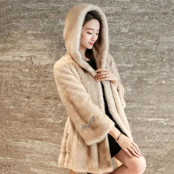 Korean Women Fur Jacket Coat Outwear Faux Mink Fur Clothing with Hood Diamond White Black Wedding Party S-3XL
Korean Women Fur Jacket Coat Outwear Faux Mink Fur Clothing with Hood Diamond White Black Wedding Party S-3XL