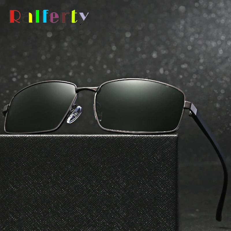 Ralferty Square Sunglasses Men HD Polarized Sun Glasses Simple Metal Frame Green UV400 Glasses Male Driver Sport Eyewear X1617
Ralferty Square Sunglasses Men HD Polarized Sun Glasses Simple Metal Frame Green UV400 Glasses Male Driver Sport Eyewear X1617