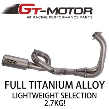 Titanium Alloy Full System Slip On For Yamaha MT-09 FZ-09 2014-2017 Motorcycle Modified Muffler Exhaust Escape + Front Link Pipe
Titanium Alloy Full System Slip On For Yamaha MT-09 FZ-09 2014-2017 Motorcycle Modified Muffler Exhaust Escape + Front Link Pipe