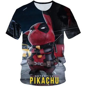 2020 Summer Kids 3D T-shirt Boys Girl Pokemon Detective Pikachu Anime Deadpool Print T shirt Children Fashion Tshirts 4-20 Years
2020 Summer Kids 3D T-shirt Boys Girl Pokemon Detective Pikachu Anime Deadpool Print T shirt Children Fashion Tshirts 4-20 Years