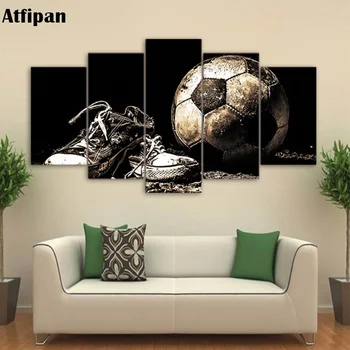 Atfipan Framed Wall Modular Pictures For Living Room Decorative Popular 5 Panel Soccer Abstract Photo HD Poster Canvas Painting
Atfipan Framed Wall Modular Pictures For Living Room Decorative Popular 5 Panel Soccer Abstract Photo HD Poster Canvas Painting
